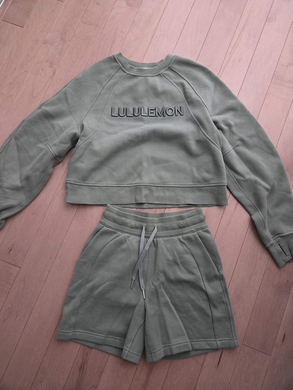 lululemon athletica Sage Green Drawstring Lounge Shorts